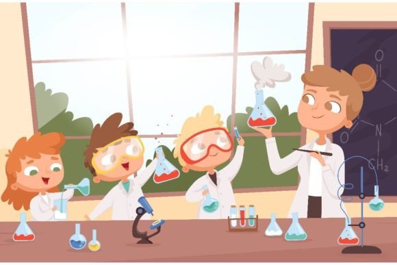 Chemistry Lesson. Little Science Kids: Inspiring the Next Generation of Innovators