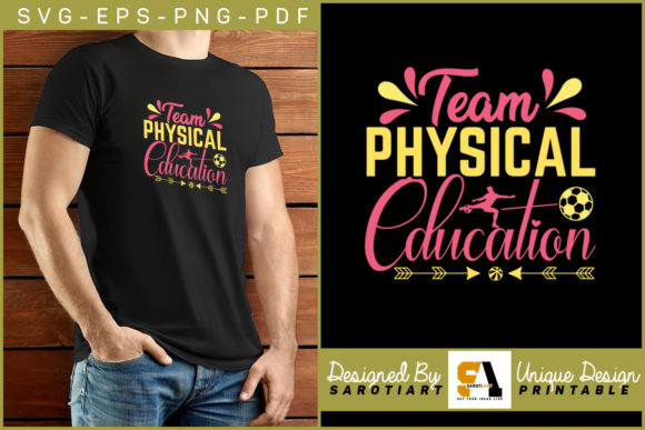 Elevating School Spirit and Brand Identity with the Team Physical Education SVG Graphic