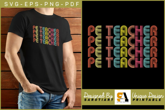 Evaluating the Sarotiart PE Teacher Retro Design for Print-on-Demand and Custom Projects