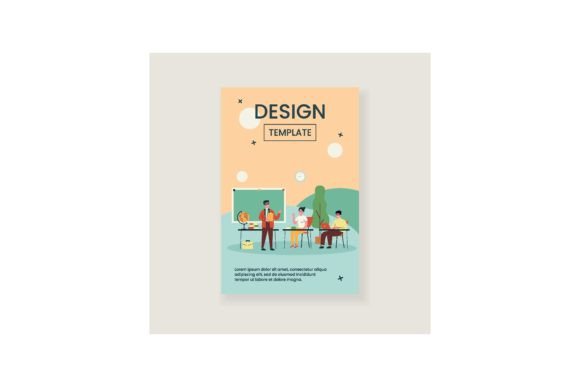 Strategic Visual Communication: Leveraging Happy School Students Sitting at Desk in Educational and Corporate Contexts