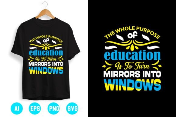 Teacher T-shirt Design 11: Turning Mirrors Into Windows for Your Classroom and Business