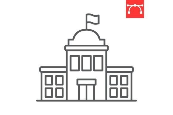 Understanding the School Building Line Icon for Educational Design Projects