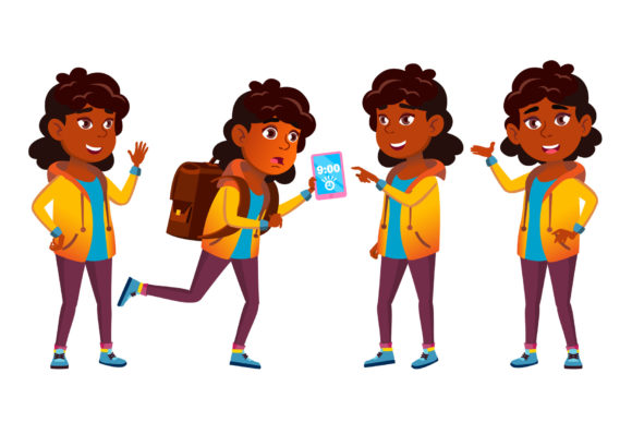 Unlocking Creative Potential: A Guide to the Indian Girl Poses Set Vector for Modern Design