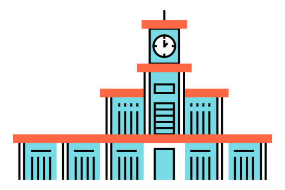 Why the Building with Clock Tower School Icon Remains a Timeless Visual Standard